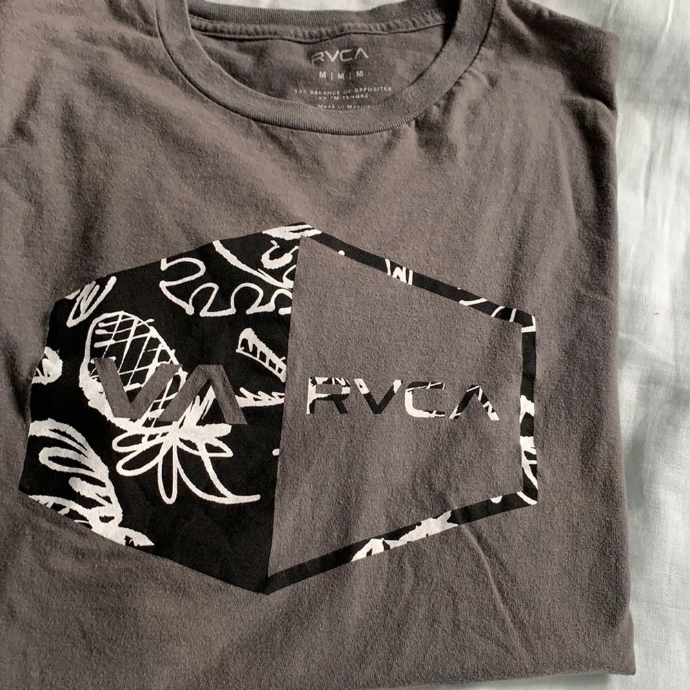 RVCA & Champion men’s t-shirts size M. Gray.